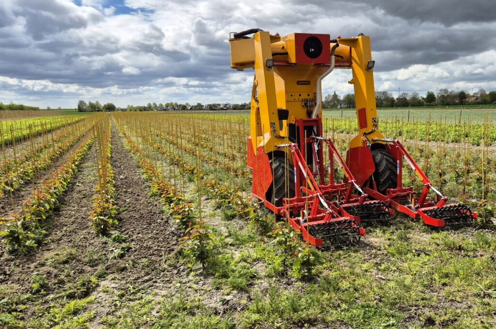 HWD-360 avec 3x SF 75 bineuses avec désherbeurs à torsion
