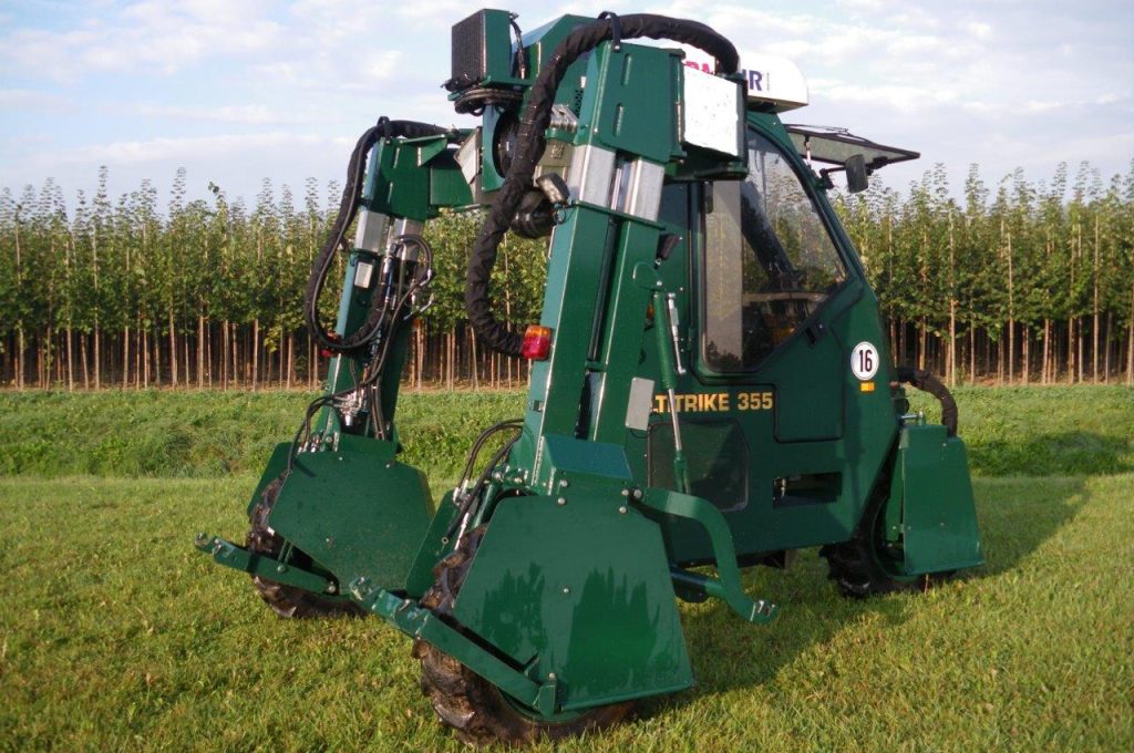 Compensation de pente - Tracteur enjambeur