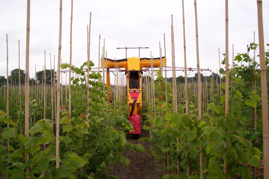 Rampe de pulvéristation horizontale - Tracteur enjambeur