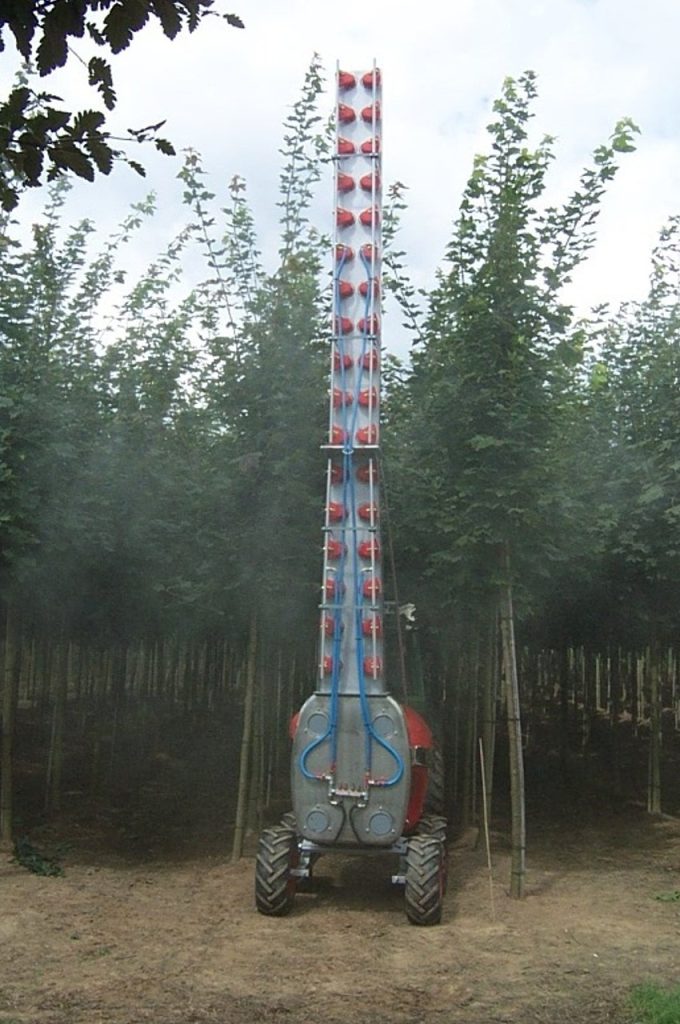 Pulvérisateur sur mât prototype