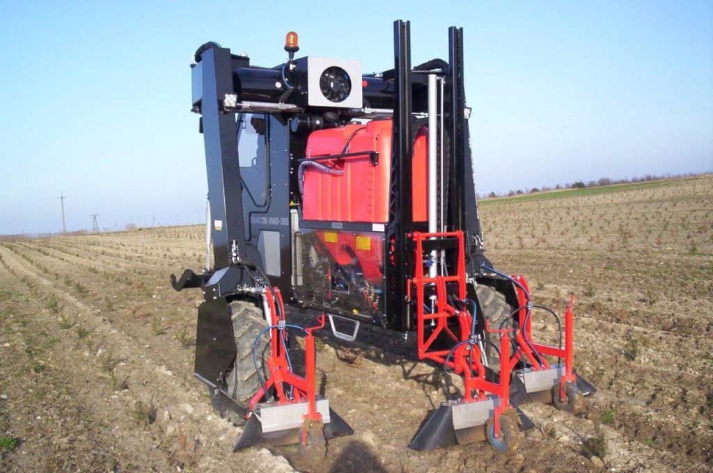 Capot de mauvaises herbes d’acier inoxydable réglable en largeur - Tracteur enjambeur