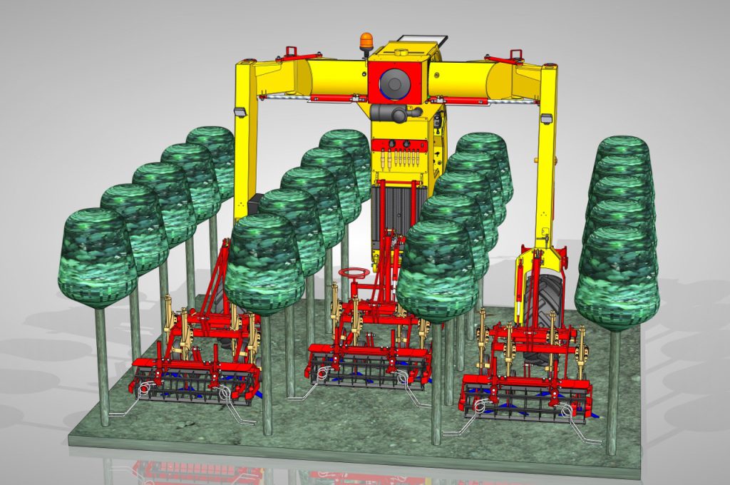 Machines de binage SF - Tracteur enjambeur