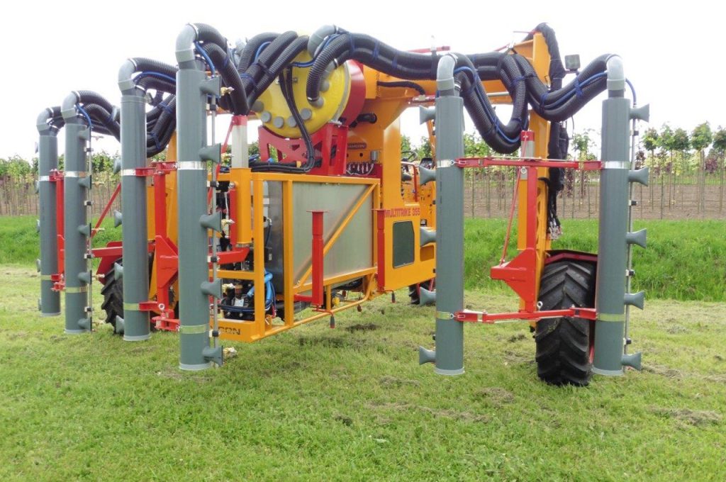 Unité de pulvérisation avec support d’air - Tracteur enjambeur