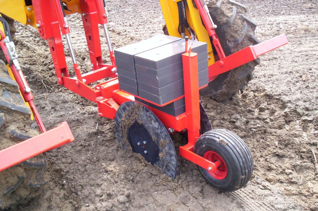 Coupe racines - Tracteur enjambeur
