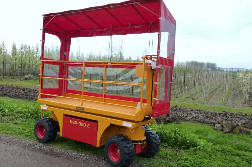 Bâche sur HSP-300 E - Plateforme de taille